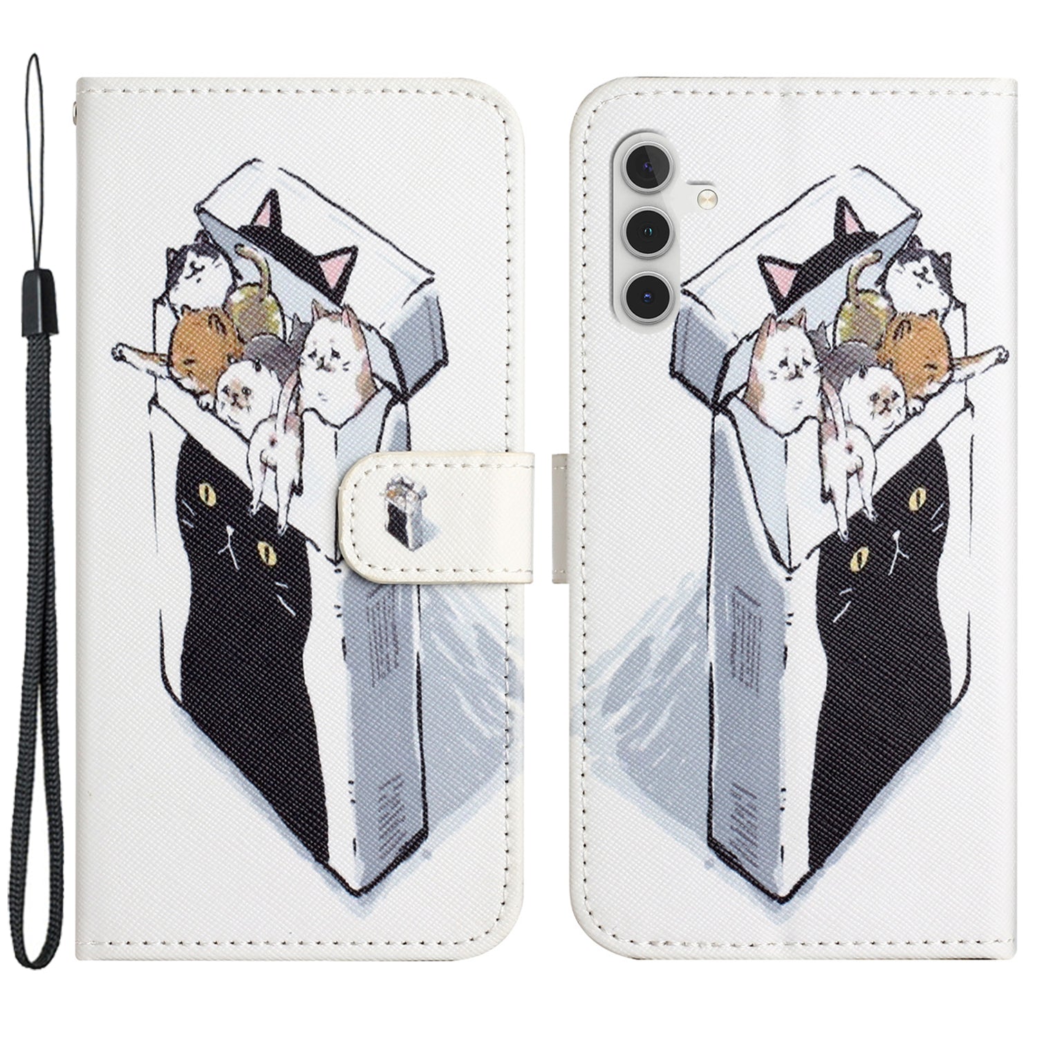 Til Samsung Galaxy A25 5G 3D-mønsterudskrivning telefonetui PU læder pungholder cover Til Samsung Galaxy A25 5G 3D-mønsterudskrivning telefonetui PU læder pungholder cover
